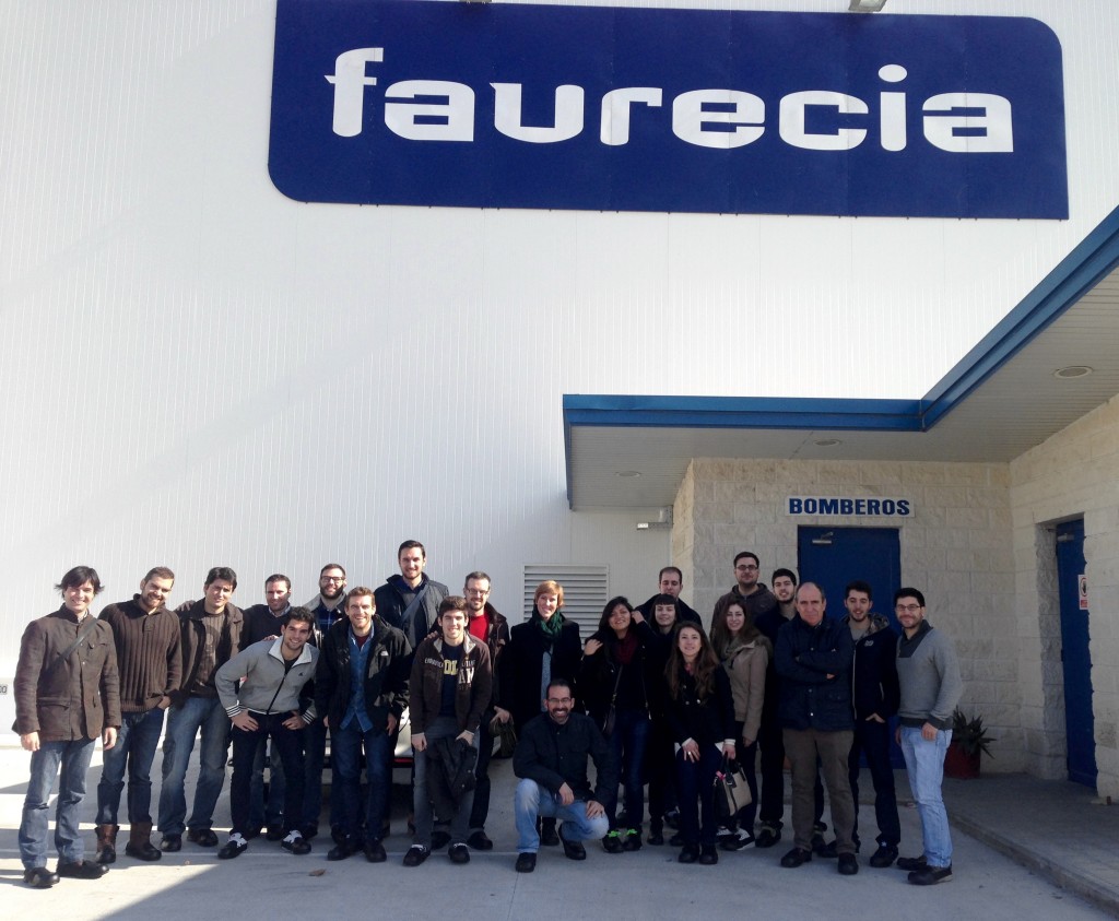 los alumnos del MUIOL en Faurecia