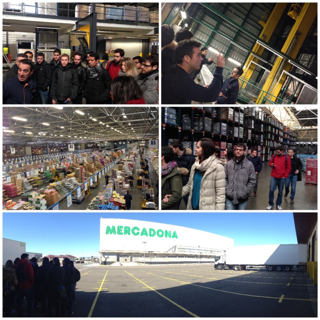 Los alumnos del MUIOL en el Centro Logístico de Mercadona