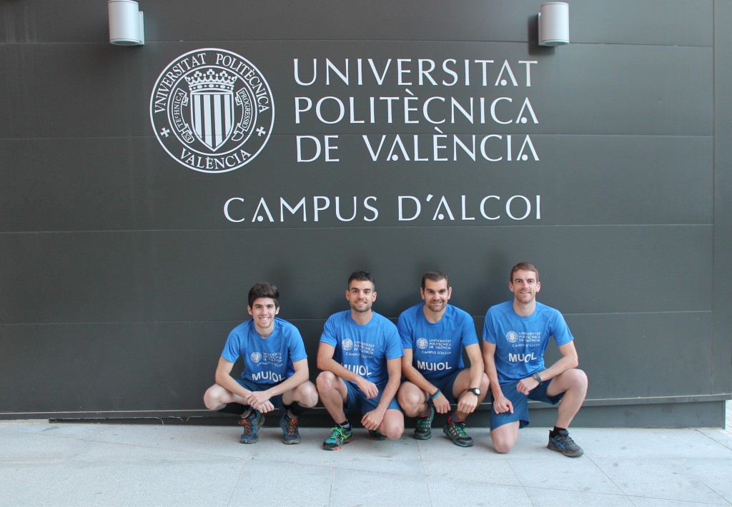 Equipo TRAIL MUIOL: Diego López, Juan Manuel Cebrián, Miquel García y Juan José Climent (de izquierda a derecha en la fotografía).